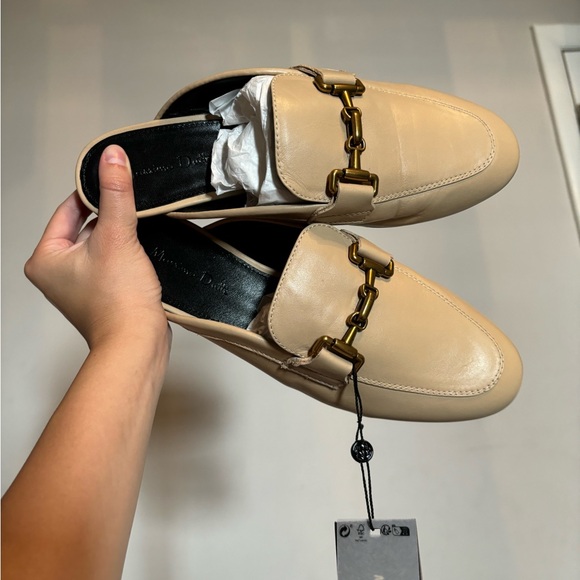 NWT Massimo Dutti beige loafer slip ons - Picture 7 of 7